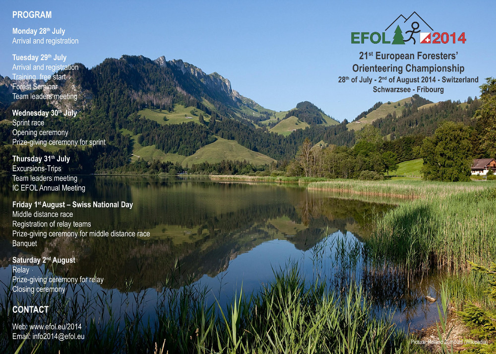 Flyer of 21th EFOL Switzerland 2014